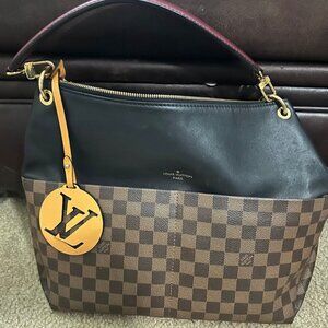 Louis Vuitton Madia Damier Ebene Calfskin